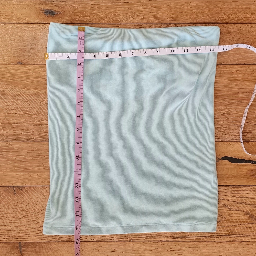 Aerie Light Aqua Blue Tube Top Built in Bra - Picture 2 of 3